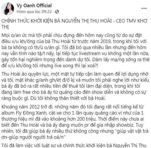 Tuyen bo kien Hoa hau Thu Hoai, Vy Oanh lam that hay noi choi?