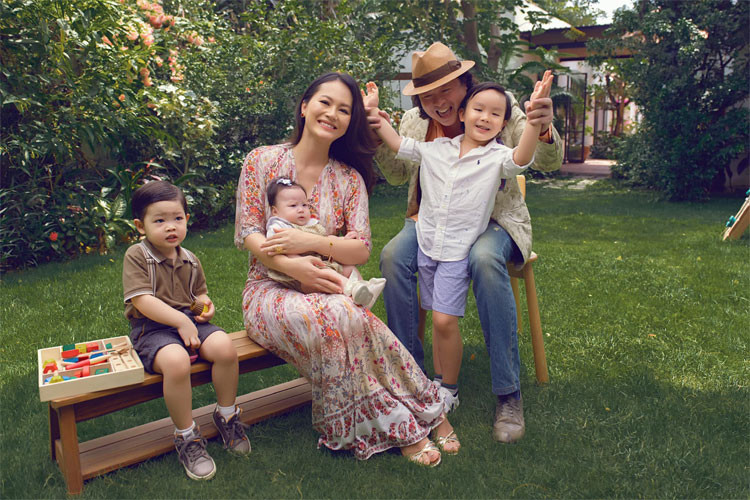 Gia đình nhỏ hạnh phúc của vợ chồng Đỗ Hải Yến.