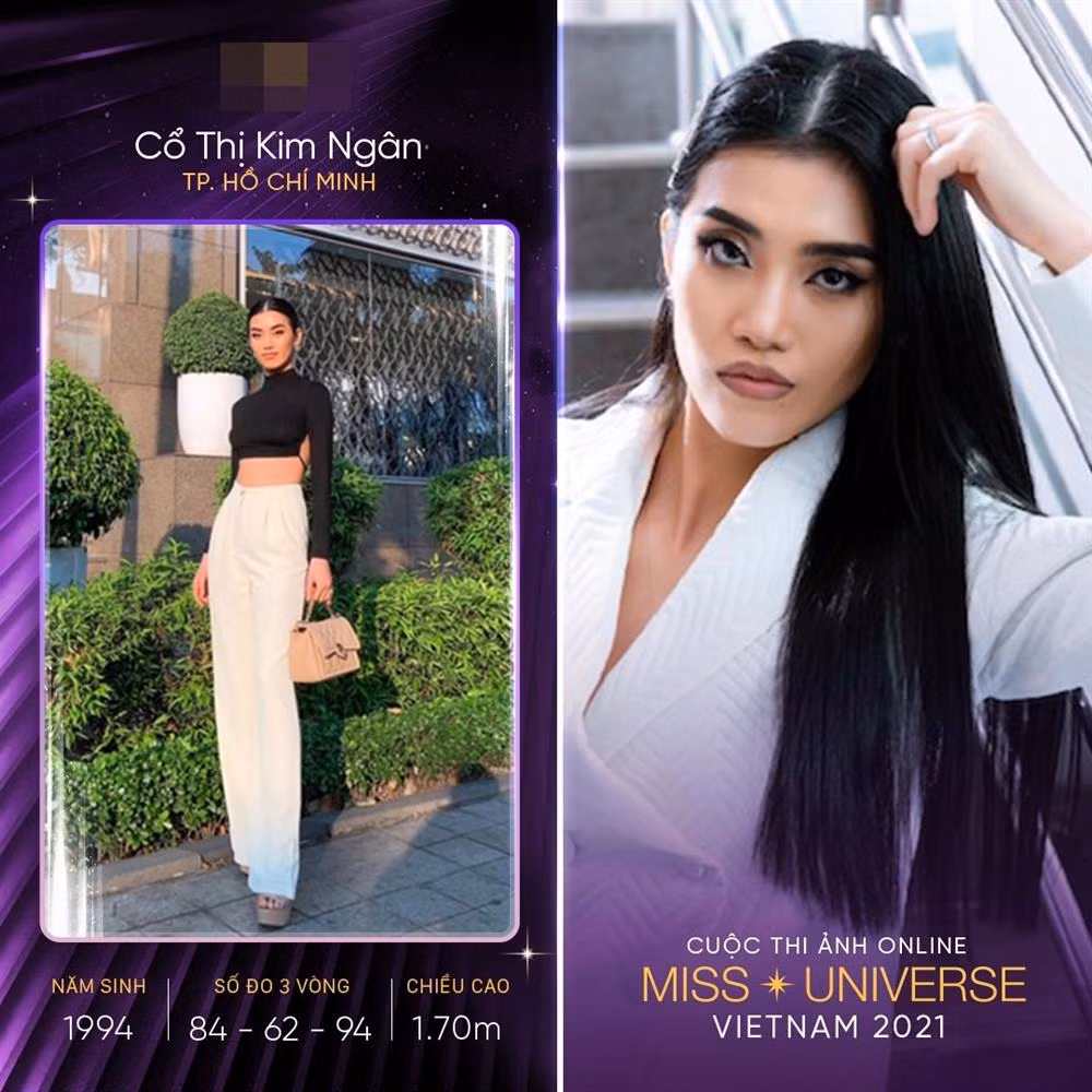 Xuất hiện ở cuộc thi Ảnh online Hoa hậu Hoàn vũ Việt Nam 2021, Cổ Thị Kim Ngân lập tức gây "bão" với hơn 40.000 người like.
