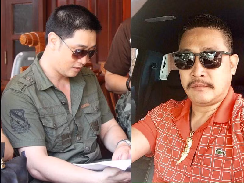 Hình ảnh diễn viên Hồ Phong hiện tại (phải) và 10 năm trước.