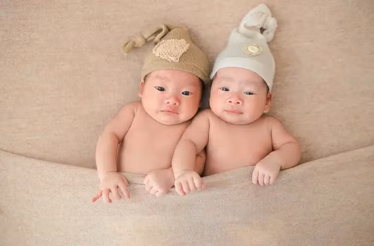  Cặp song sinh nhà Dương Khắc Linh tên thật là Gia Khang, Gia Khôi còn tên ở nhà là Mickey và Jerry.