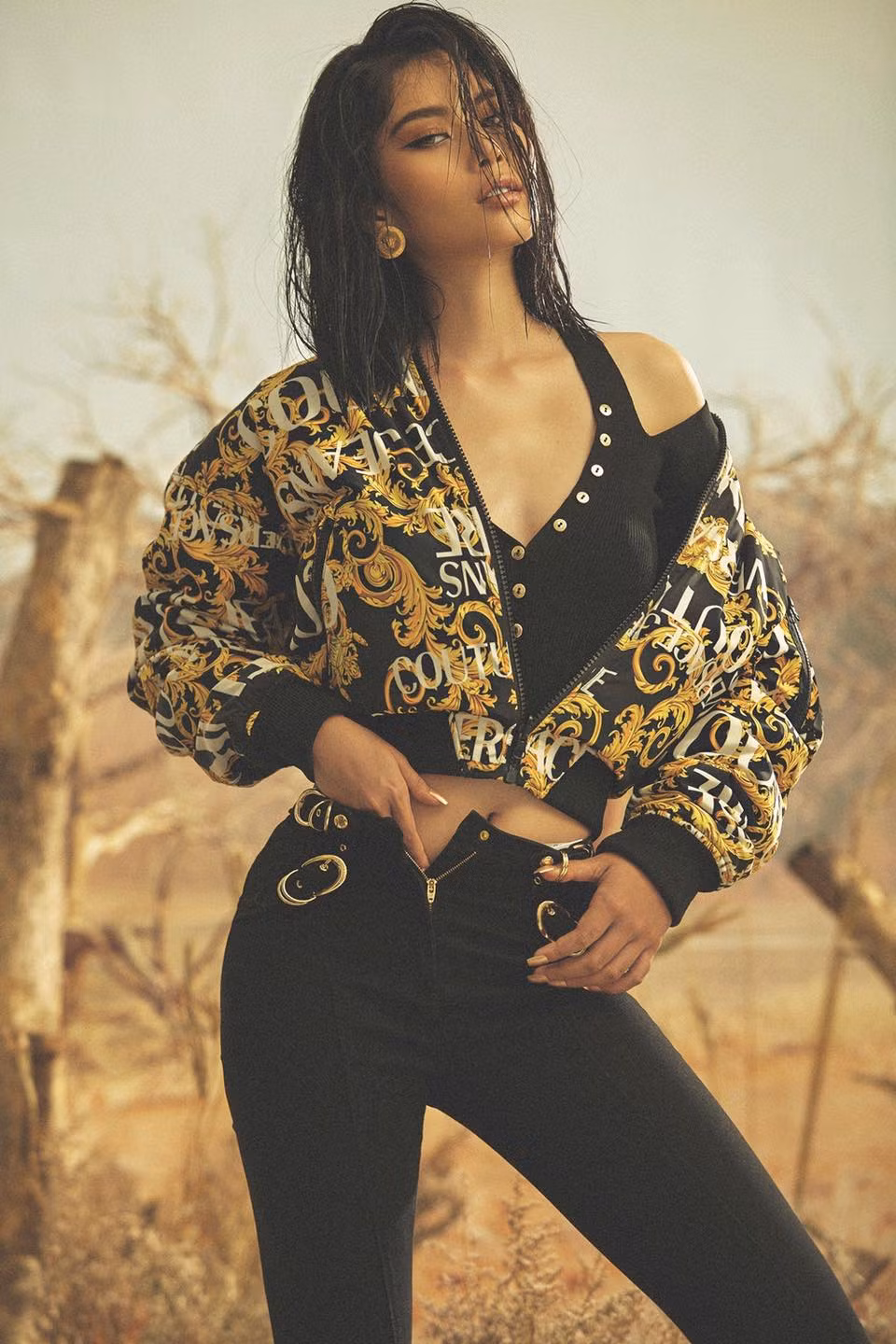 Lợi thế về ngoại hình giúp nữ người mẫu thu hút sự chú ý mỗi khi xuất hiện.