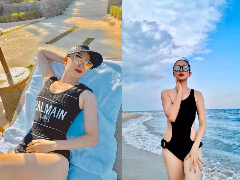 Bà mẹ một con nổi bật với làn da trắng muốt và vẻ đẹp đài các. (Ảnh: Vietnamnet)