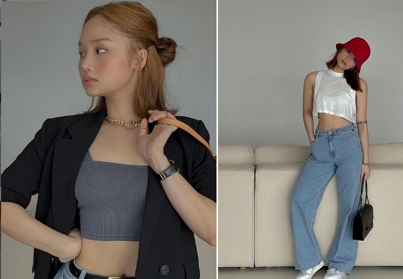 Hậu giảm cân, giọng ca sinh năm 1991 tự tin khoe vòng hai phẳng lì không chút mỡ thừa.