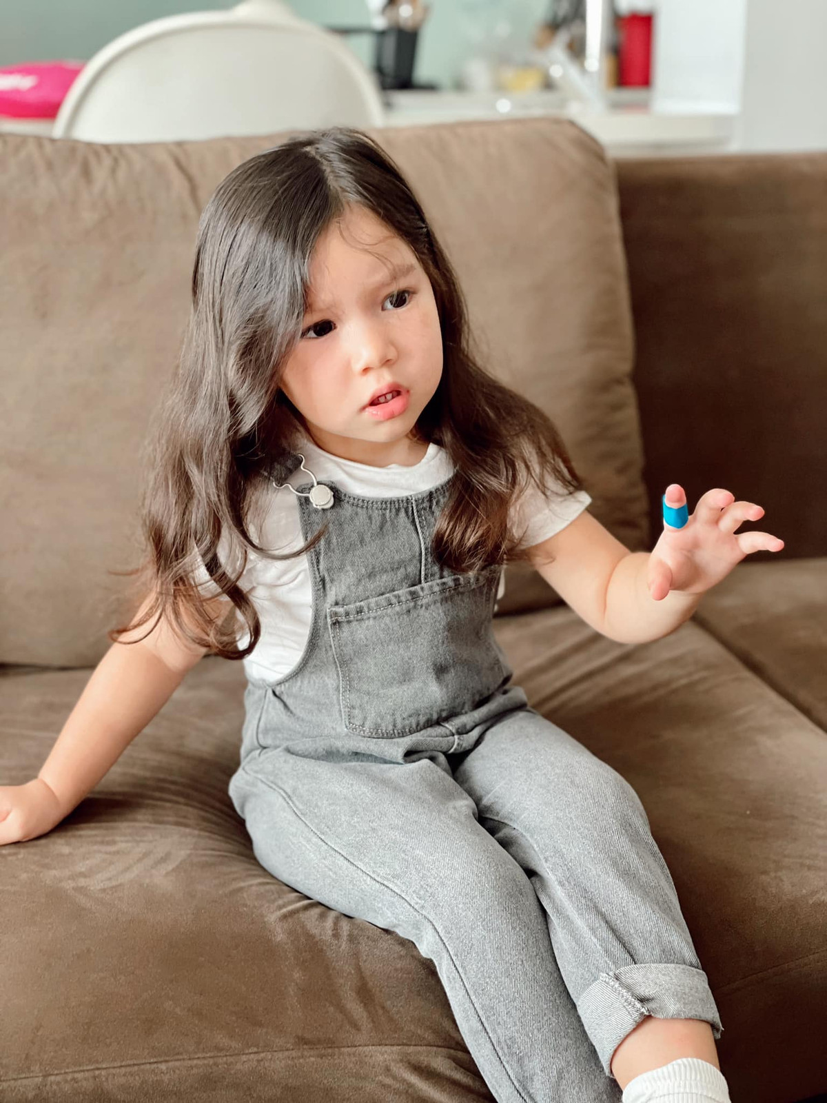 Thời điểm tròn 2 tuổi, con gái Hà Anh đã đạt chiều cao 95cm.