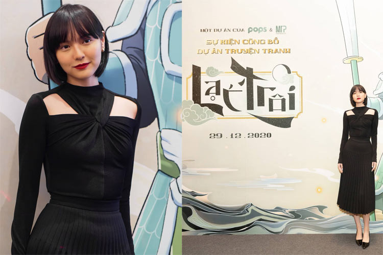 Ngay cả khi đi dự sự kiện người đẹp sinh năm 1997 cũng chọn cho mình kiểu váy đơn giản và kín đáo.