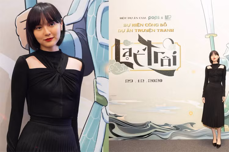 Ngay cả khi đi dự sự kiện người đẹp sinh năm 1997 cũng chọn cho mình kiểu váy đơn giản và kín đáo.