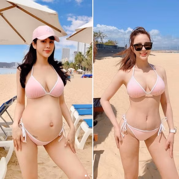 Diệp Lâm Anh có một hình xăm ở vùng bụng dưới.