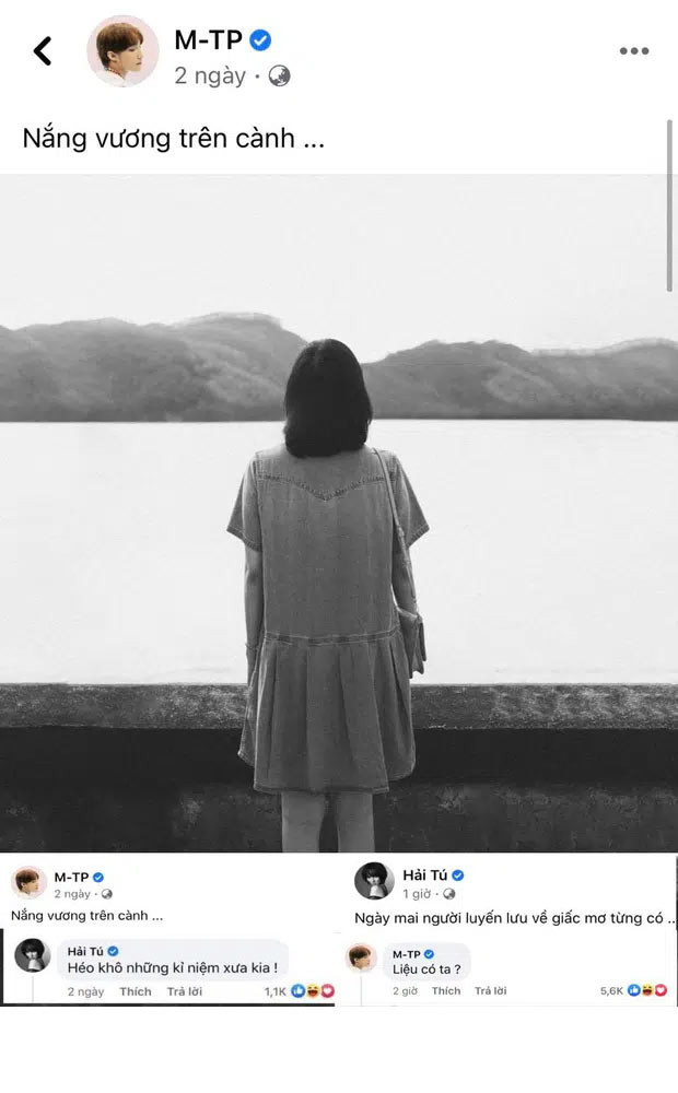 Trước đó, cư dân mạng cho rằng Hải Tú và Sơn Tùng M-TP đã ngầm "thả thính" nhau trên mạng xã hội.