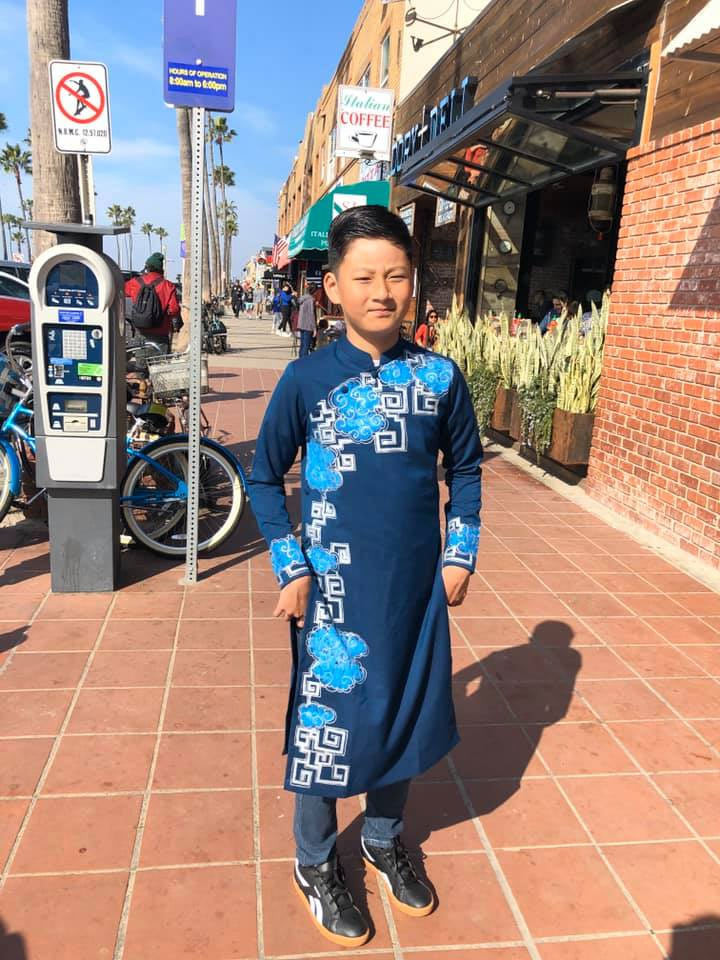 Cậu bé Bảo Nam ngày nào giờ đã lớn bổng như chàng thanh niên.