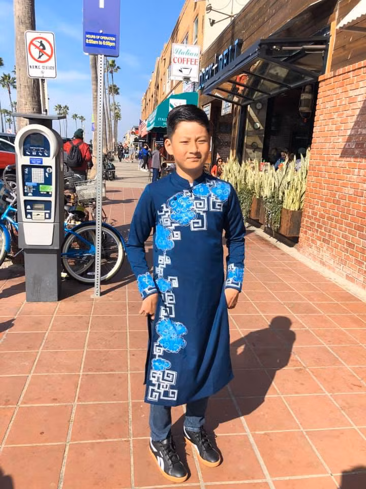 Cậu bé Bảo Nam ngày nào giờ đã lớn bổng như chàng thanh niên.