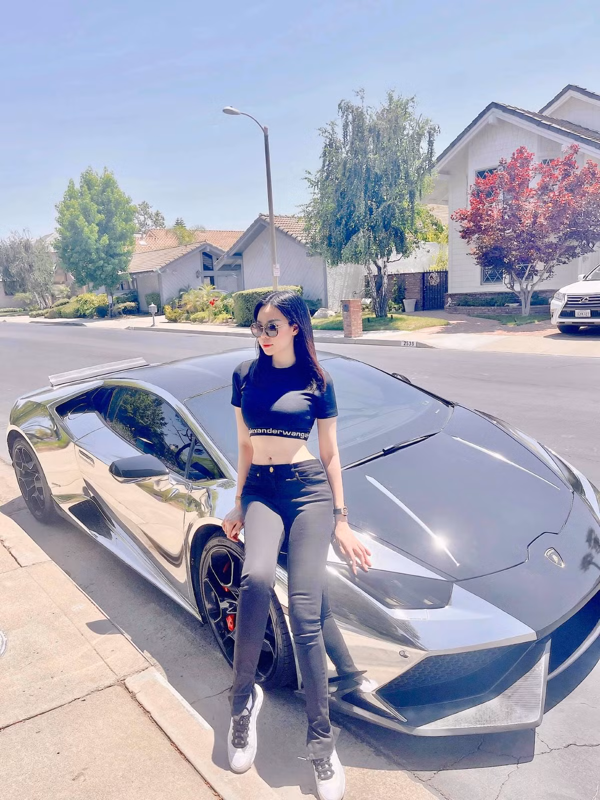 Hiện mỹ nhân họ Đào cùng chồng con sống trong căn biệt thự triệu đô ở California, Mỹ.