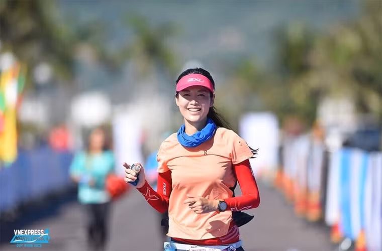 Ngoài yoga, vài năm gần đây, Thu Thủy còn đam mê chạy bộ.