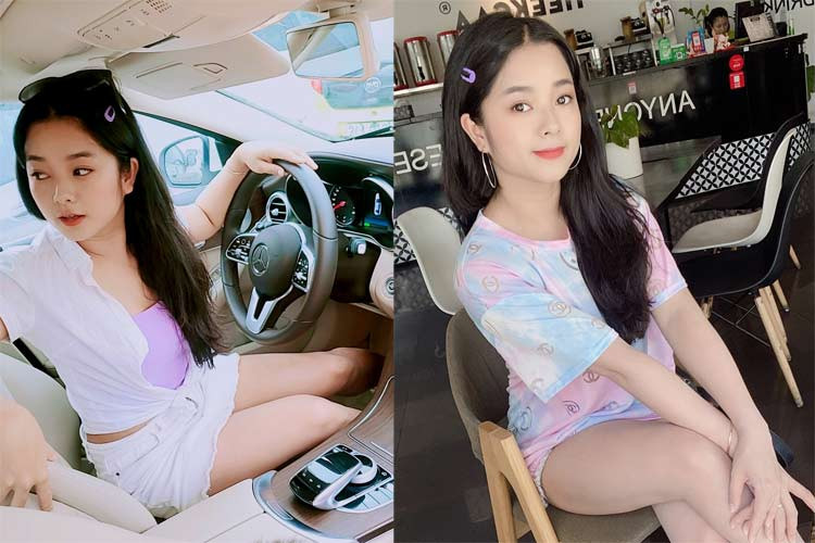 Đôi khi nữ diễn viên "Phố trong làng" lại chọn những set đồ kiểu chân juyp kết hợp với áo sơ mi hay áo phông dài trùm quần short rất trẻ trung mỗi khi dạo phố.