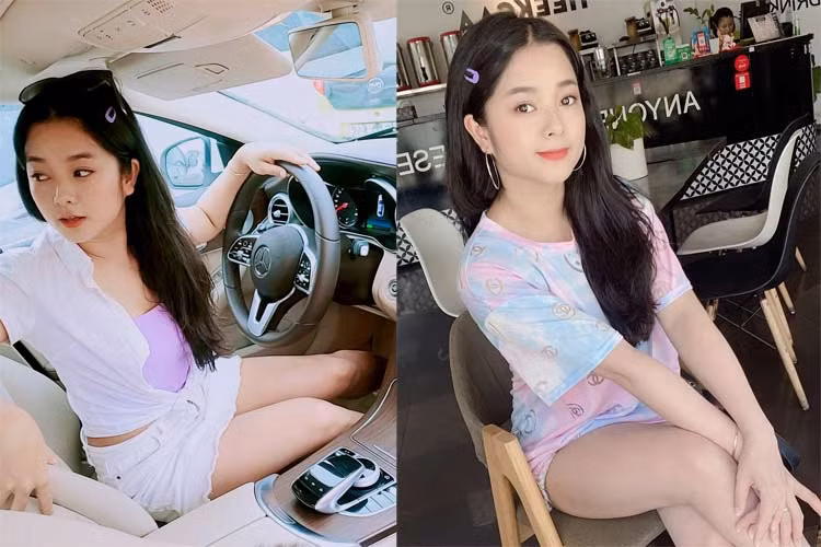 Đôi khi nữ diễn viên "Phố trong làng" lại chọn những set đồ kiểu chân juyp kết hợp với áo sơ mi hay áo phông dài trùm quần short rất trẻ trung mỗi khi dạo phố.