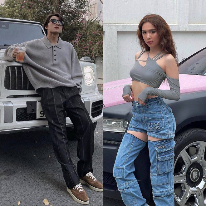 Mới đây, cả hai cũng đăng ảnh pose dáng cùng xế hộp mới tậu cực "xịn xò".