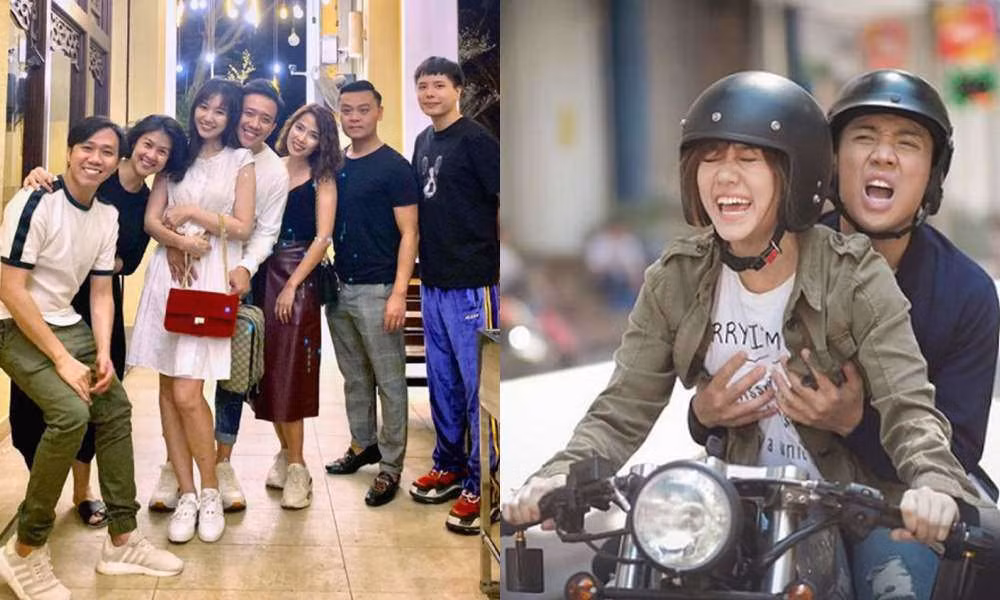 Cảnh ôm táo bạo của Mạnh Trường trong Hương vị tình thân được cho là chưa "địch" nổi màn Trấn Thành dùng tay ôm trọn vòng 1 của Hari Won trong một dự án phim. Nam danh hài không ít lần bị soi "bàn tay hư" trên cơ thể bà xã.