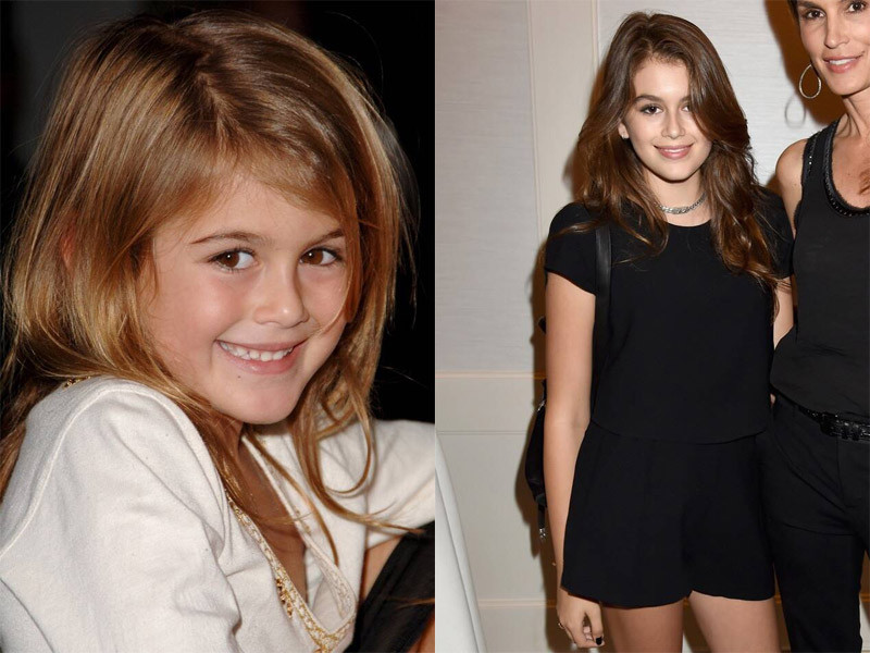 Kaia từ nhỏ đã rất xinh đẹp và thường xuyên xuất hiện với mẹ trong nhiều sự kiện. (Ảnh: Filmmagic)