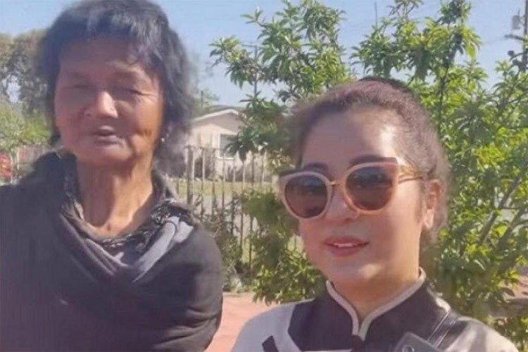 Tuy nhiên, ngoài những lời khen, nữ danh hài sinh năm 1976 lại bị một số người tỏ ra nghi ngờ cô lợi dụng Kim Ngân để câu view, trục lợi. (Ảnh: Thúy Nga Channel)