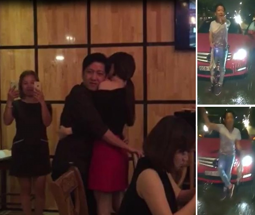 Thời điểm chưa cưới Nhã Phương, Trường Giang từng say đến nỗi đứng không vững và liên tục phải dựa vào người bạn gái. Không lâu sau đó, nam danh hài rơi vào cảnh gây tranh cãi khi say xỉn lái xe gây tai nạn, còn "chỉ tay năm ngón" thách thức quay clip. Ảnh tổng hợp.