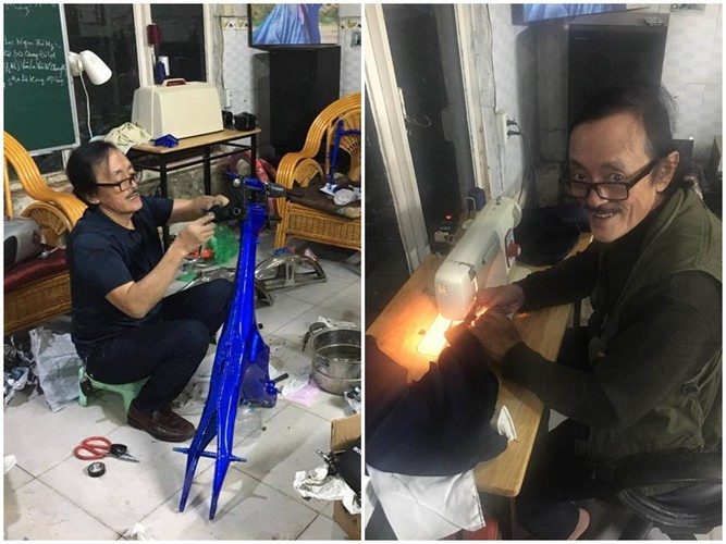 Các đồ đạc trong gia đình bị hỏng, anh cũng mày mò sửa cho bằng được.