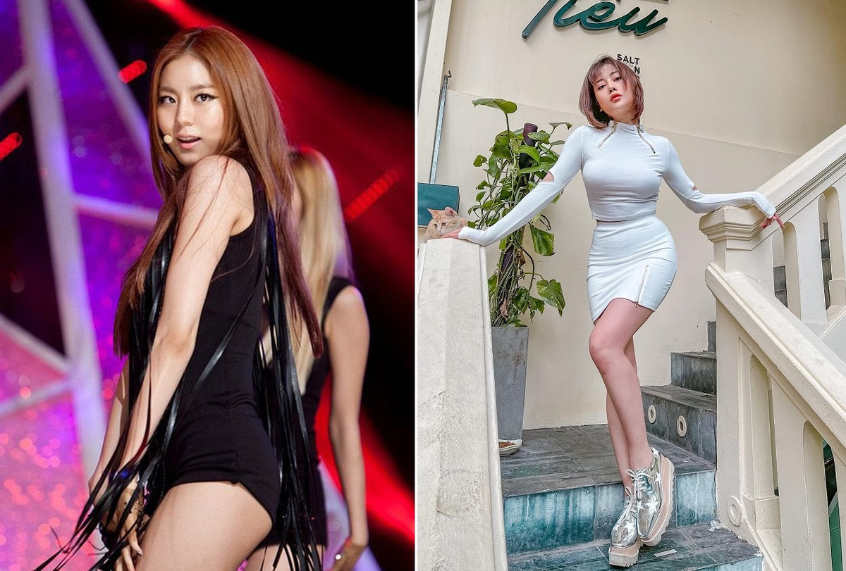 Với thân hình khoẻ khoắn, thời mới ra mắt cùng After School, nữ diễn UEE được đánh giá là nữ thần tượng quyến rũ bậc nhất.