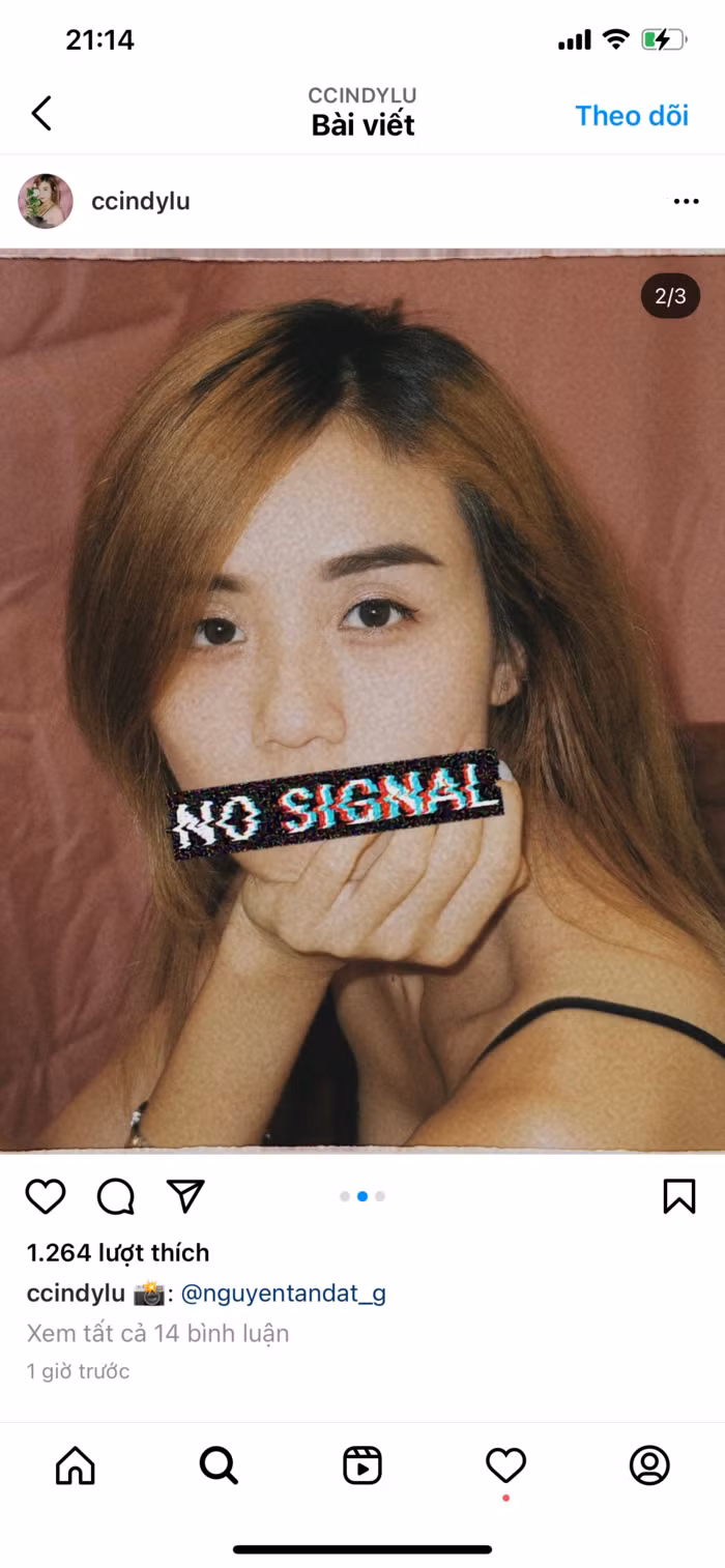 Trên trang Instagram cá nhân, bà mẹ hai con cũng đăng một trong những bức ảnh gợi cảm trong album và chú thích do bạn trai chụp.