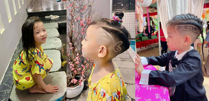 Không chỉ tôn trọng sở thích để tóc dài của Cacao, Ốc Thanh Vân còn thường tạo rất nhiều kiểu tóc lạ mắt và thời thượng cho con.