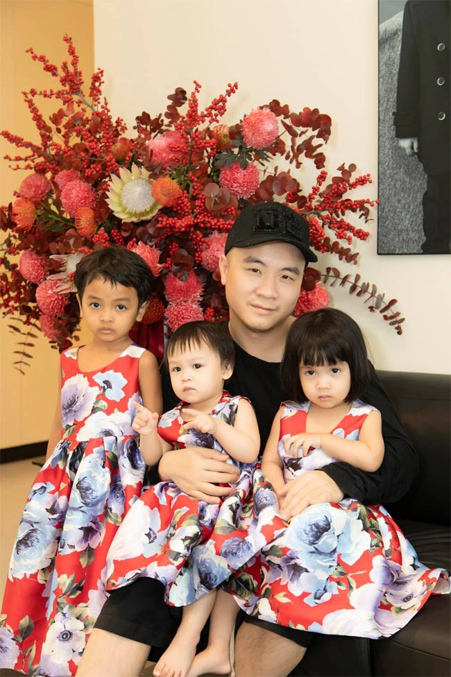 NTK Đỗ Mạnh Cường và doanh nhân Huy Cận đã xây dựng phong cách thời trang cho các con từ nhỏ.