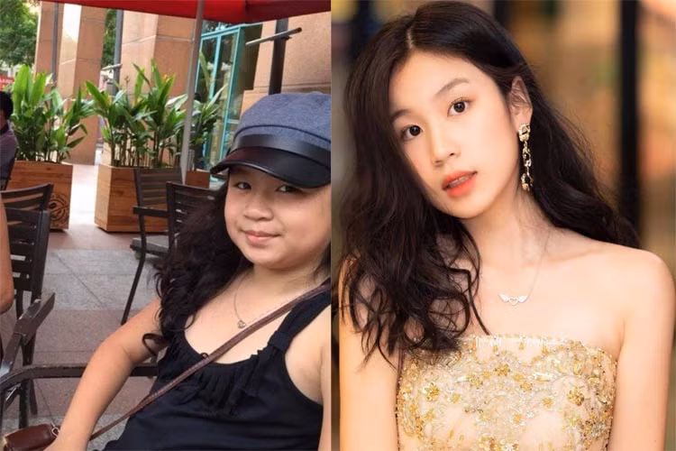 So với lúc nhỏ, Vy Uyên hiện tại được khen là xinh hơn và "dậy thì thành công".