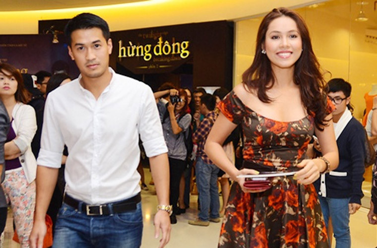 Về chuyện tình cảm, sau hai năm Hoàng My hẹn hò với em chồng Tăng Thanh Hà - Phillip Nguyễn từ năm 2010-2012, cặp đôi chia tay vào năm 2013. (Ảnh: Zing)