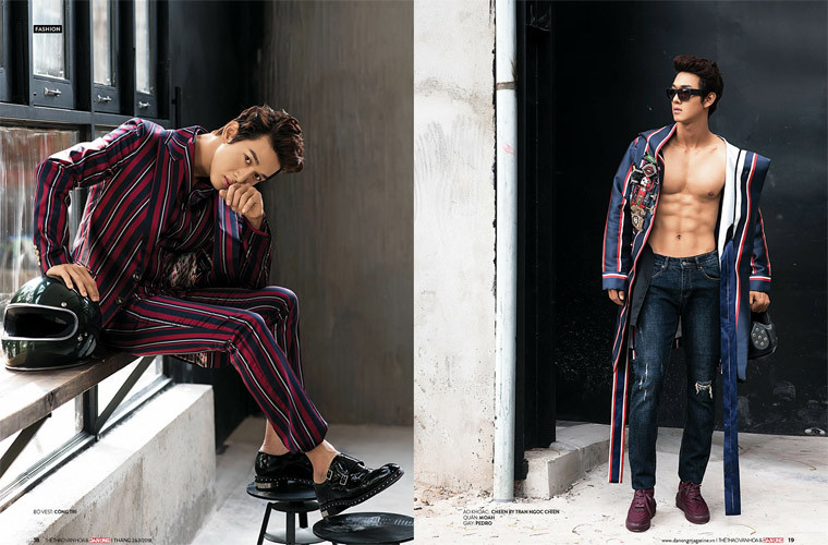 Song Luân thu hút sự chú ý không chỉ bởi vẻ điển trai mà còn bởi thân hình sáu múi.