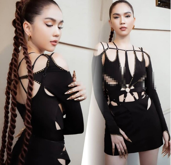 Thời gian gần đây, Ngọc Trinh tích cực lăng xê cho style cắt xẻ từa lưa trong mỗi lần xuất hiện tại sự kiện hay thực hiện bộ ảnh thời trang.