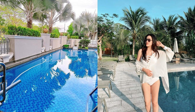 Thậm chí mới đây, nữ ca sĩ Bảo Thy tiết lộ, vì cô không thích mùi Clo ở bể bơi nên ông xã đã kỳ công thay đổi toàn bộ hệ thống nước trong hồ bơi tại biệt thự thành nước biển. Được biết đây là một trong những cách thức mà ông xã đại gia chăm sóc sức khỏe và sắc đẹp cho cô.