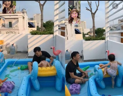 Không chỉ nấu ăn ngon, nam danh hài còn nổi tiếng là ông bố khéo chăm con.