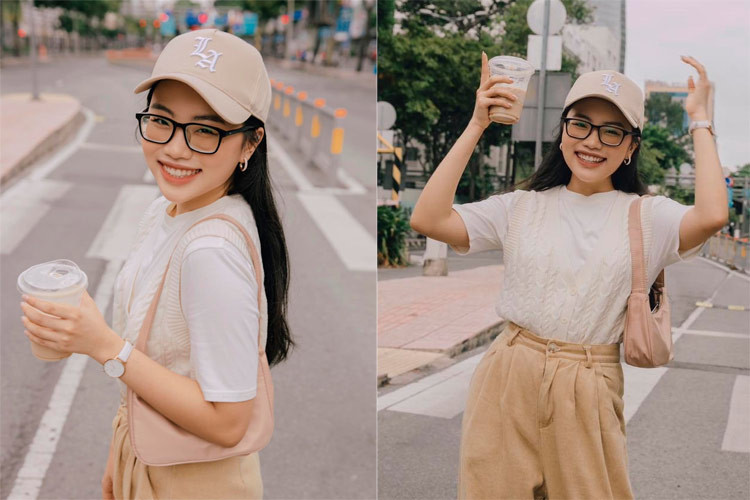 Không sở hữu chiều cao lý tưởng nên Phương Mỹ Chi rất thích mặc quần cạp cao để ăn gian chiều cao.