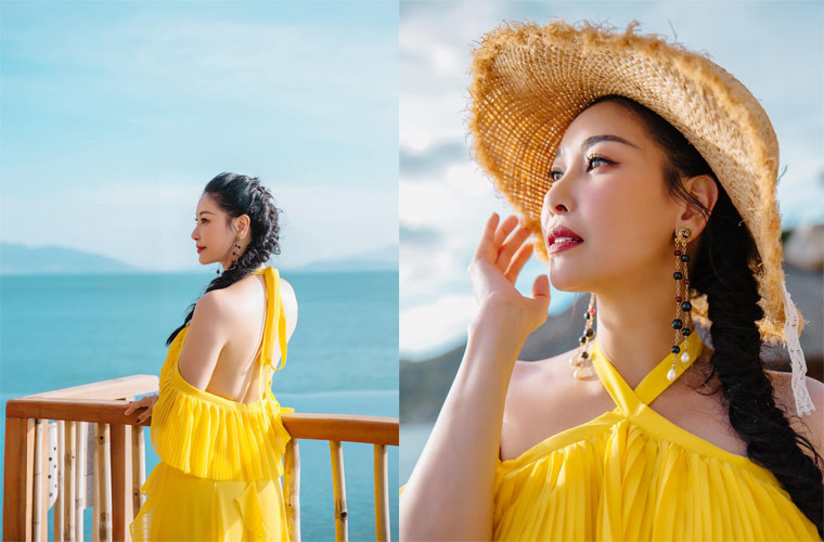 Hoa hậu Việt Nam 1992 sở hữu chiều cao 1m74 cùng số đo ba vòng 85-61-88 cm.