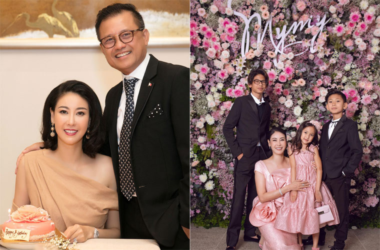 Hiện Hoa hậu Việt Nam 1992 sống hạnh phúc cùng chồng và ba con.