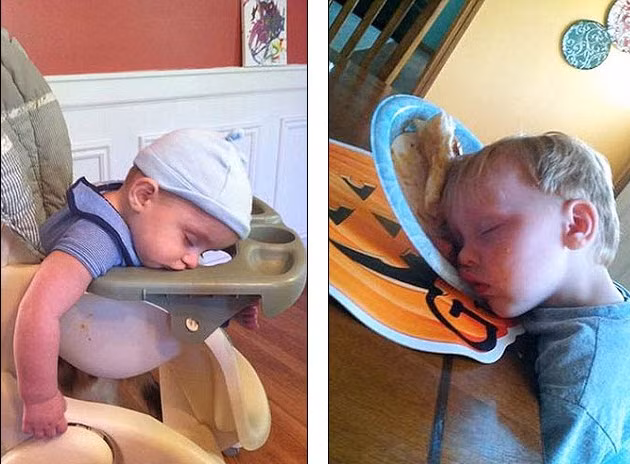 Những tư thế ngủ không thể nhịn cười của các bé yêu.