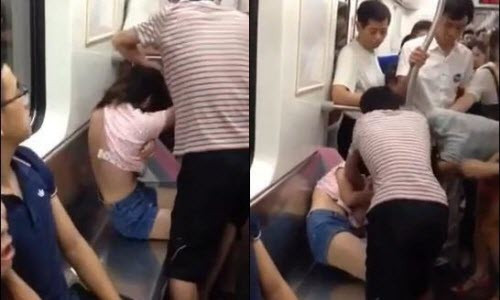 Bà già, gái trẻ đánh nhau tốc áo tranh ghế trên tàu Ba gia, gai tre danh nhau toc ao tranh ghe tren tau