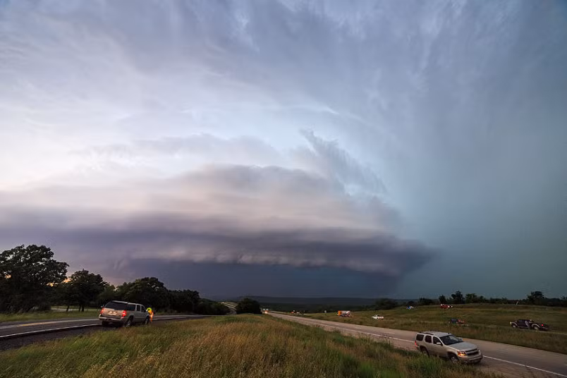 Bão Supercell được ghi nhận tại Gordon, bang Texas.