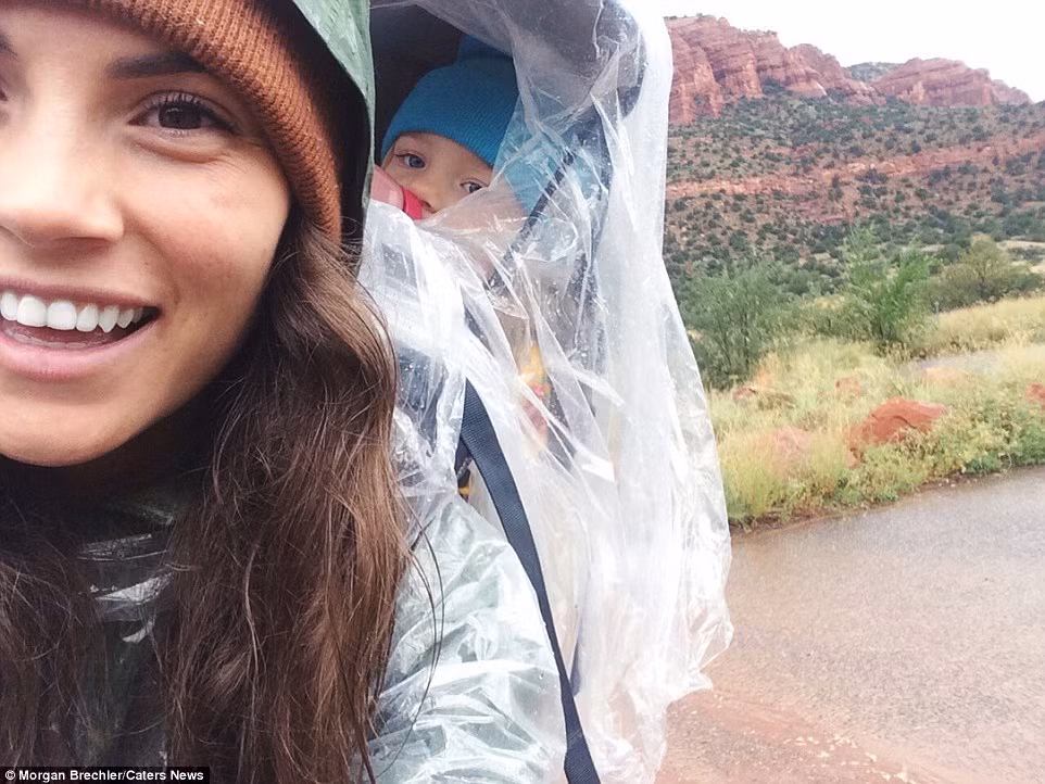 Bất chấp thời tiết như thế nào, hai mẹ con cô Morgan vẫn thực hiện các chuyến khám phá vào mỗi dịp cuối tuần.