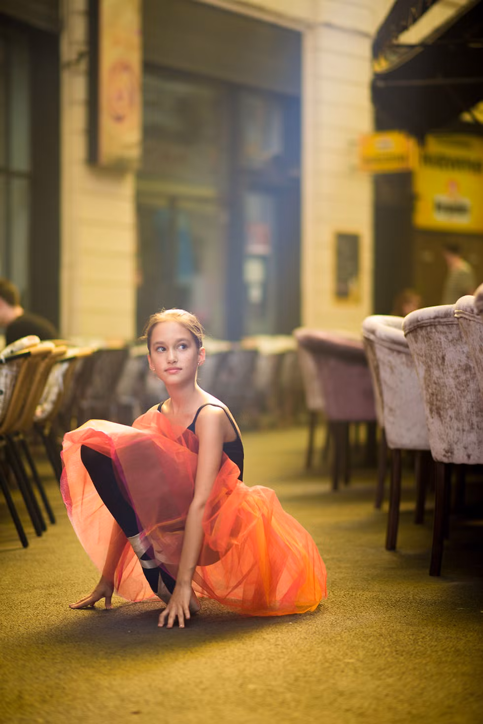 Vẻ đáng yêu của vũ công ba lê 12 tuổi.