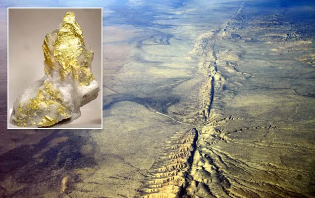 Động đất đóng vai trò quan trọng trong việc hình thành các khối vàng lớn. (Ảnh:Science)