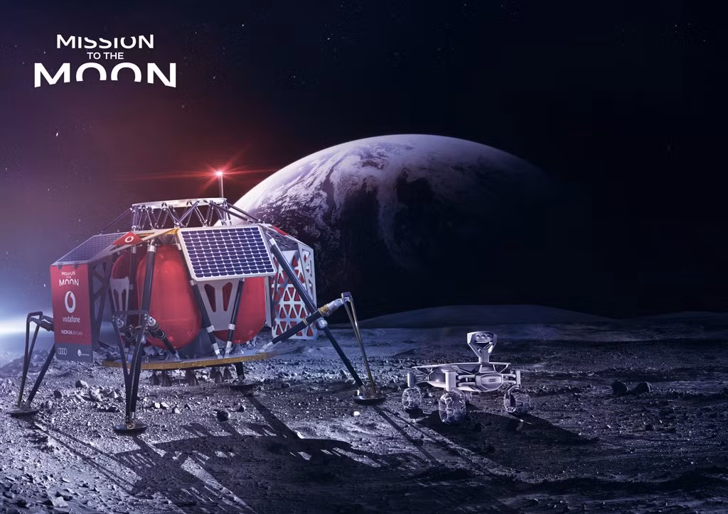 Hệ thống mạng 4G sẽ trải qua lần thử nghiệm đầu tiên vào cuối năm nay khi sứ mệnh IM-2 của Intuitive Machines hạ cánh gần cực nam Mặt Trăng. (Ảnh: Nokiamob)