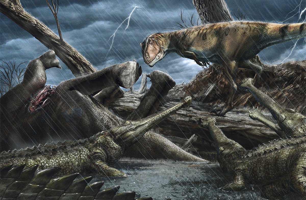 Các nhà nghiên cứu khẳng định rằng con người không thể sống sót tại Sahara thời kỳ này, nơi có hệ sinh thái dưới nước phong phú và đầy những sinh vật hung hãn. (Ảnh: DOGO News)