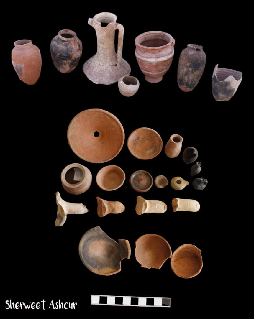 Một đồng xu khác có hình một con đại bàng với sừng dê, được xác định có niên đại vào cuối thế kỷ thứ ba TCN.(Ảnh: Sherweet Ashour)