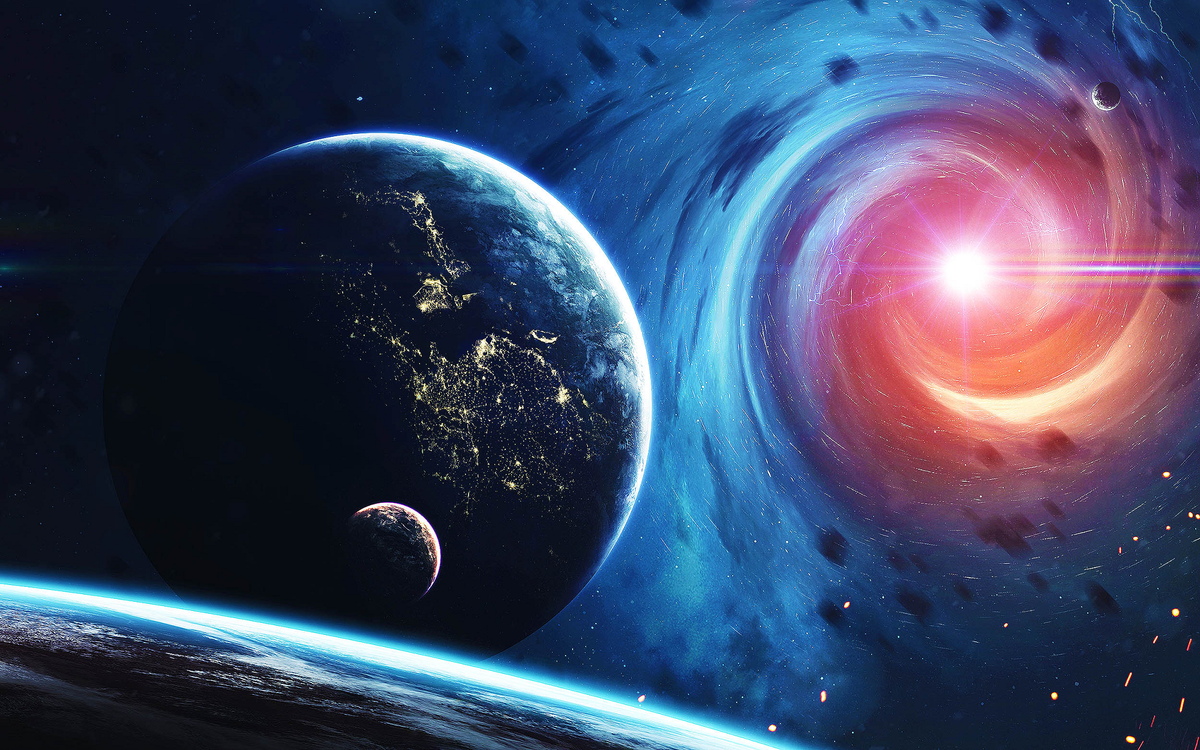 Nghiên cứu cũng xem xét khả năng lỗ đen nguyên thủy áp sát hệ thống Trái Đất - Mặt Trăng, nhưng tác động không rõ rệt do nhiều yếu tố khác trong hệ Mặt Trời có thể làm giảm sự dao động. (Ảnh:Earth)