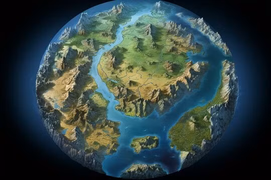 Sự tồn tại và phân tách của Pangea đã có ảnh hưởng lớn đến sự tiến hóa của các loài sinh vật trên Trái Đất. Các loài động vật và thực vật có thể di cư tự do giữa các khu vực, dẫn đến sự đa dạng sinh học phong phú. Hơn nữa, sự phân tách của Pangea đã định hình lại bề mặt Trái Đất, tạo ra các lục địa và đại dương như chúng ta thấy ngày nay. (Ảnh: Adobe)