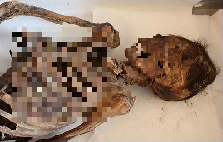 Các nhà nghiên cứu cho biết, người phụ nữ này có thể chết do chấn thương ở đầu, và cô xuất thân từ cộng đồng Turkik. Xác ướp được bảo quản tốt nhờ độ cao và khí hậu lạnh. (Ảnh: ibtimes)